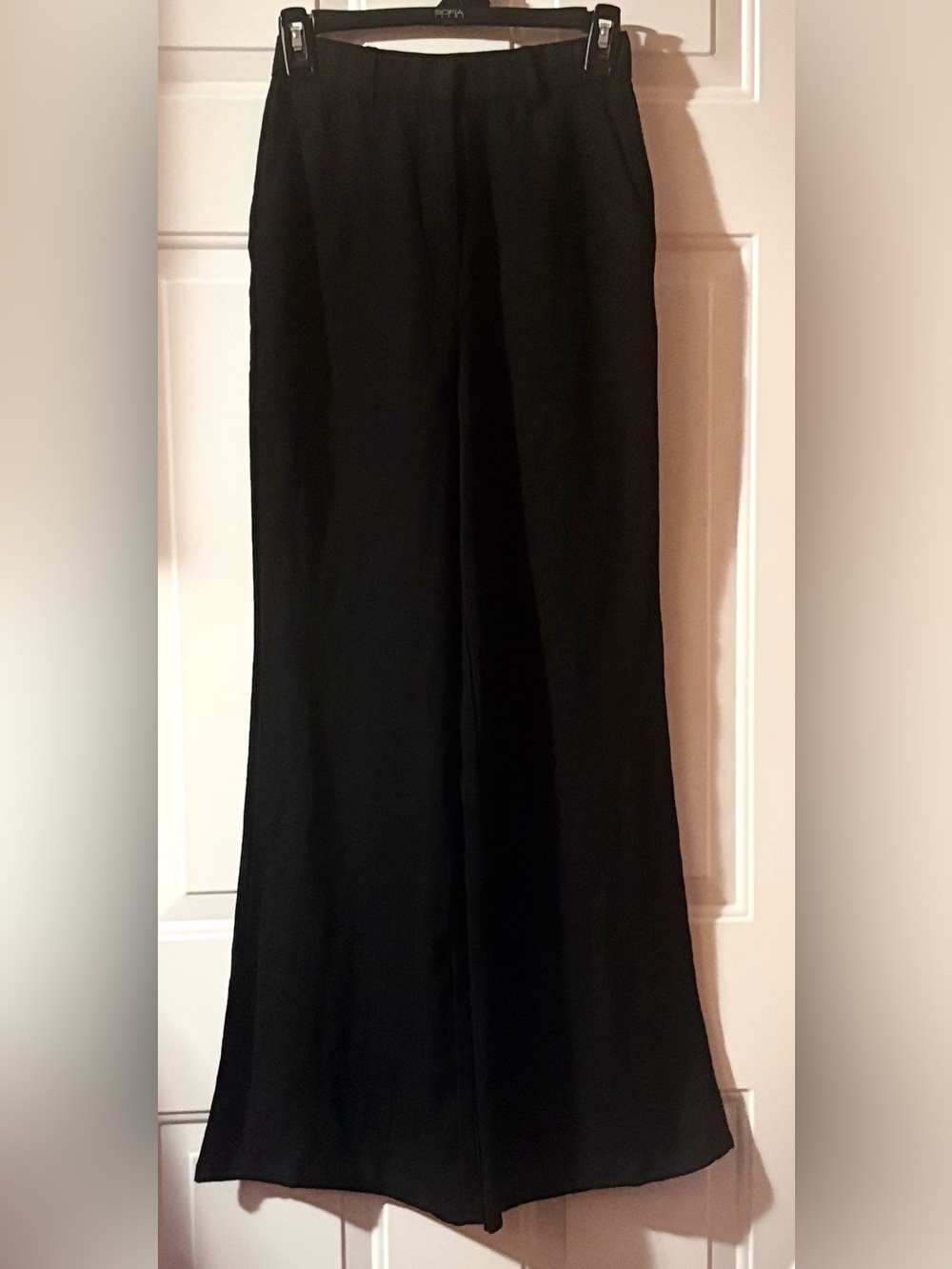 Polyester blend wide-leg pants, OGL brand, Black size XS